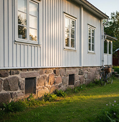 Gnagarskyddsnät krypgrund sten