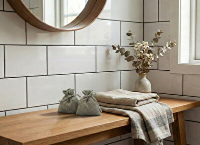 Lavendelpåsar badrum