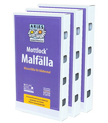 Mottlock malfälla 3-pack